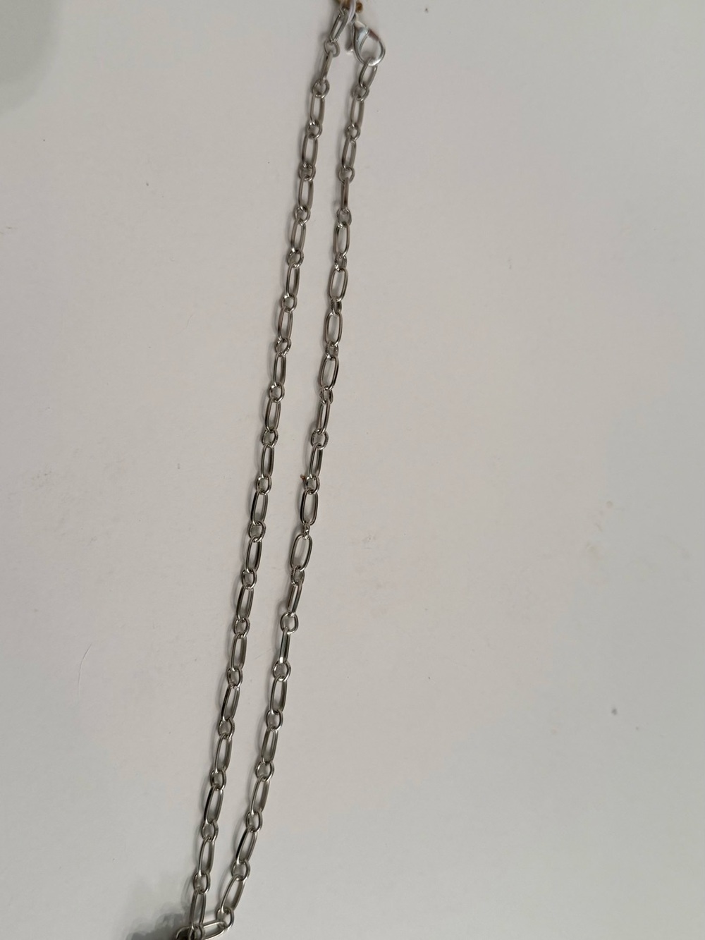 Gemelli Minimalist Silver-Tone Carabiner Pendant Necklace - Picture 2 of 7
